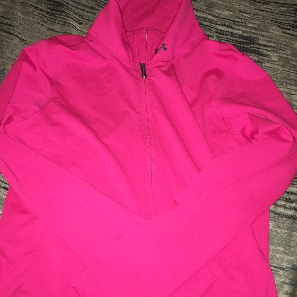 Under Armour pink warm up jacket